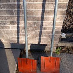 Antique Vintage Christmas Decoration Snow Shovels 