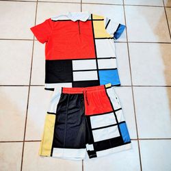 Mens Multicolor Colorblock Set