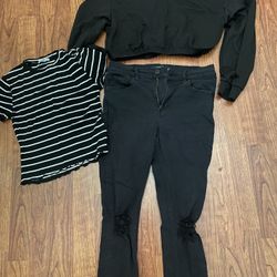 Black Cat Jean Outfit Juniors
