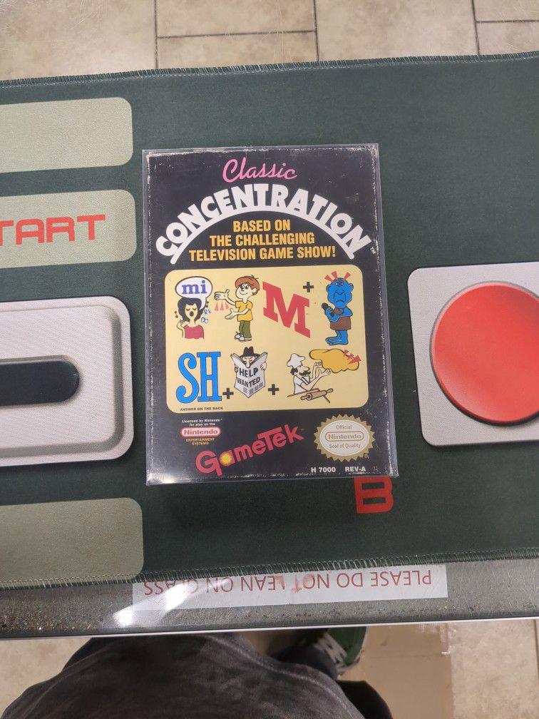 Classic Concentration NES Complete In Box 