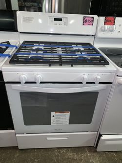 New Whirlpool gas range with 6 months warrnty