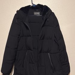 DKNY Jeans Winter Jacket Long Size Large 