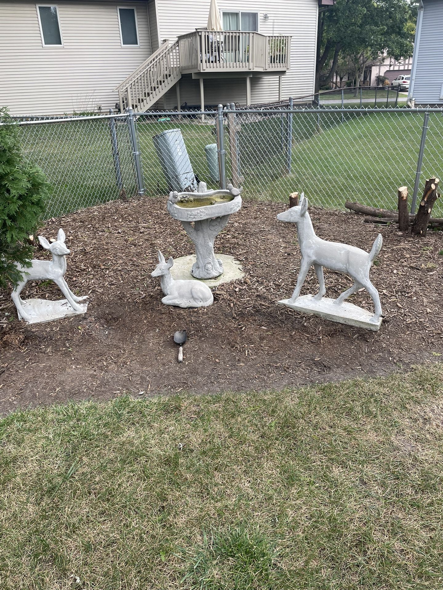 Concrete Deer Family