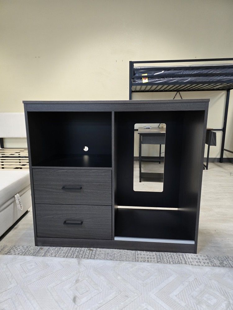 BRAND NEW
Modern Buffet Sideboard Kitchen Break Room Lunch Coffee Kitchenette, Dark Gray.