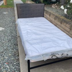 New Twin Bed W/ New Mattress 
