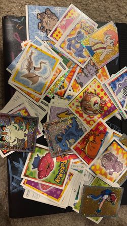 Various vintage pokemon stickers from 1995