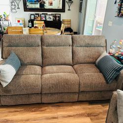 2 Sofas And 1 Recliner 