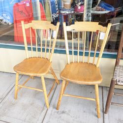 1930s Vintage Maple Chairs 3 Available Sold Individually 