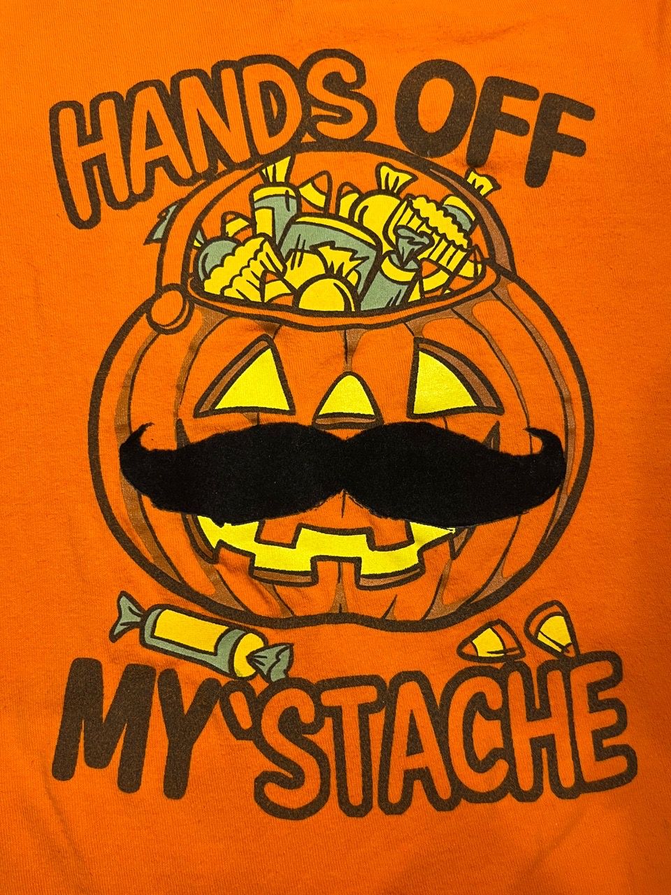 Halloween T-Shirt “Hands Off My Stache” w/Mustache for Sale in Schertz ...