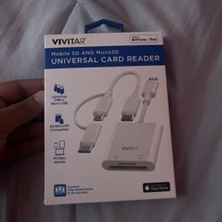 Vivitar Mobile Micro SD Compact Flash Card Reader with USB Adapter for Memory Cards