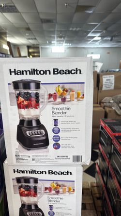 Hamilton Beach 650W Smoothie Blender 48 oz – 12 Functions – Factory Recertified – New