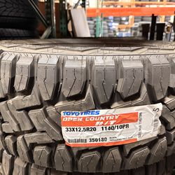 New Tire Toyo Open Country RT 33x12.50R20 10 ply (DOT 2023)