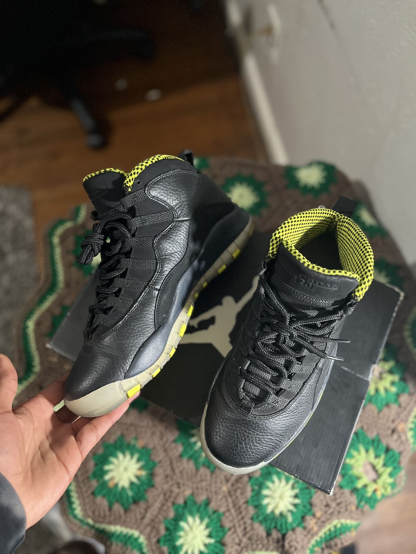 Retro Venom Green Black And Green Jordan 10 Nike Retro 10 Venom