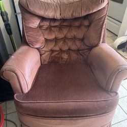 2 Burgundy Sofa Chair