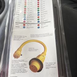 MARINCO BOAT PIGTAIL ADAPTER 30A MALE TO 15A  FEMALE 125V        (1)