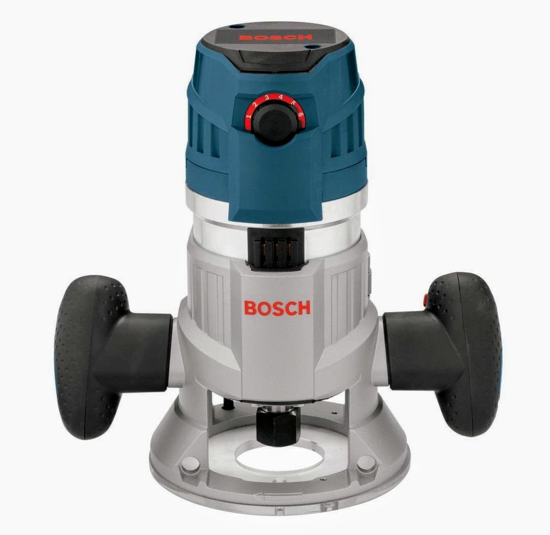 Bosch 15 Amp 3-1/2 in. 2.3 HP Corded Electric Variable Speed Fixed Base Router Kit with Trigger Control