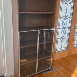 IKEA Billy Book Case With Glass Doors