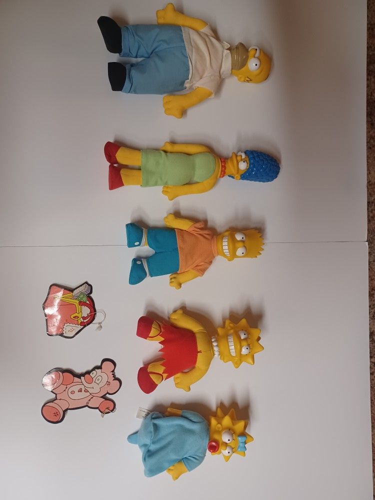 The Simpsons 1990 Burger King With Tags