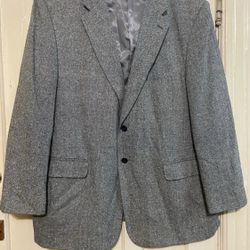 Towncraft men’s 2 button single vent %100 silk jacket / blazer 48R