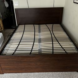 IKEA Malm Queen Bed Frame Brown