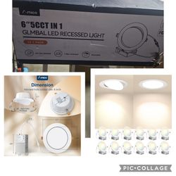 6" AMICO GLBAL LED RECESSED LIGHTS 