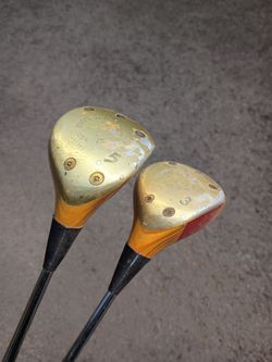 Vintage ping Karsten Wood 3 & 5 Wood Made in USA Golf Clubs
