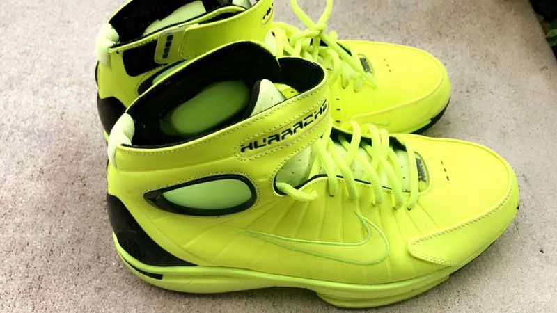 Yellow 2k4 Huarache Basketball Shoes Nike Kobe Air Zoom Huarache