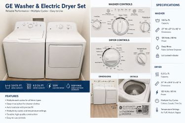 Washer and Dryer good condition