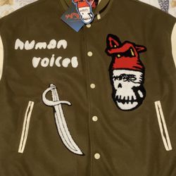 Human Voices Baseball Varsity Jacket 