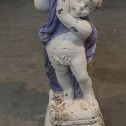 31" Vintage Cherub Spring Putto Interior /Garden Sculpture Statue Excess of 100 lbs