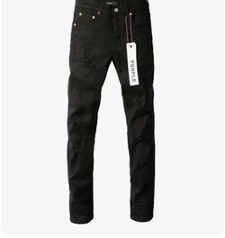 Purple Brand Black Distressed Slim Jeans