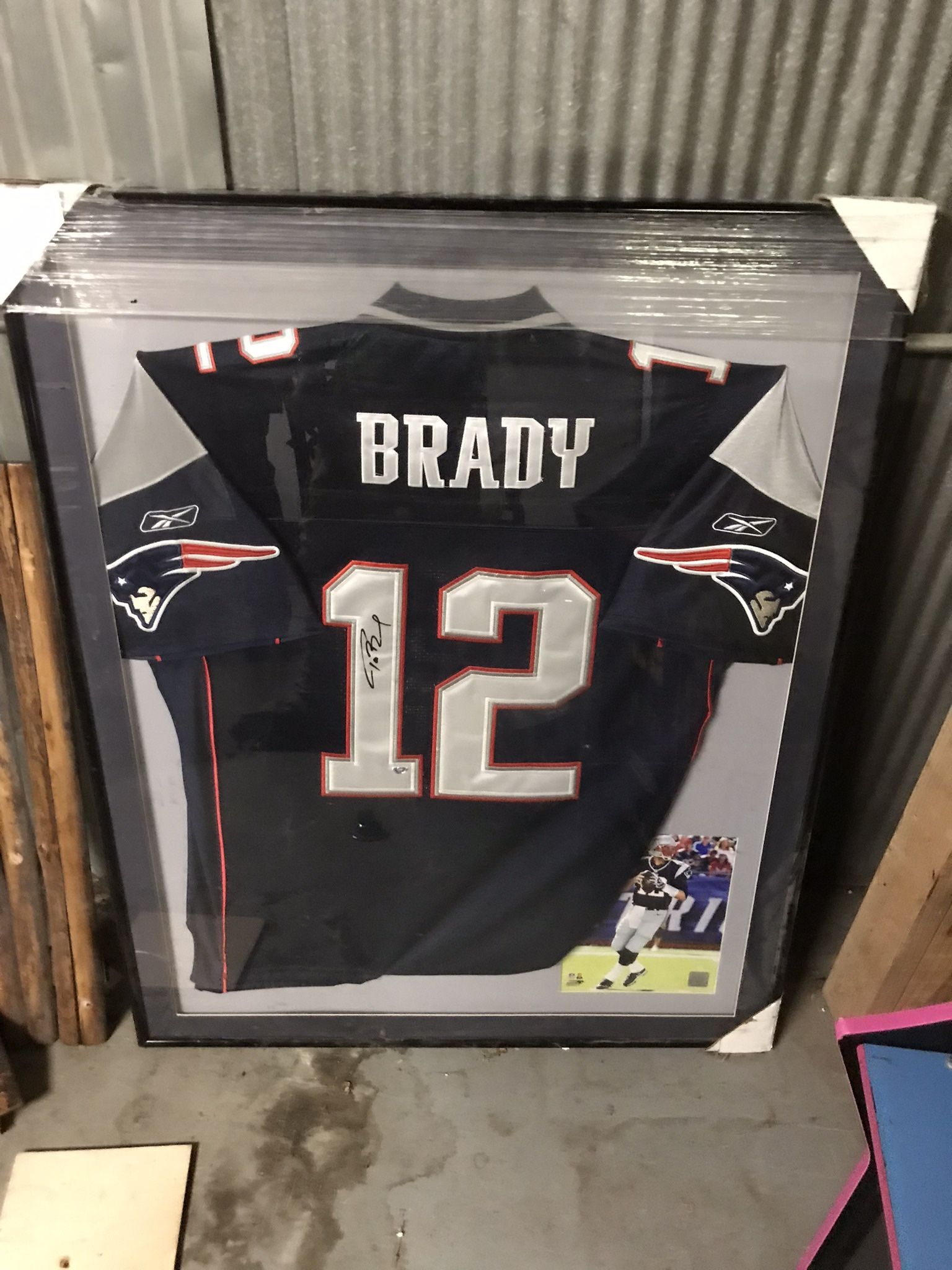 Authentic Signed And Framed Tom Brady Jersey