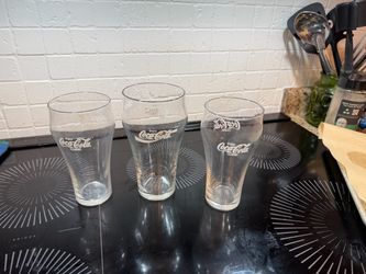 Coca-Cola Classic Drinking Glasses Set of 3