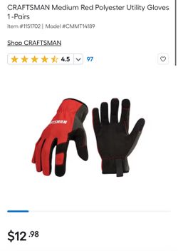 2 XL Craftsman Work Gloves  - $18 For The Pair (Huge Discount)
