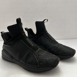 Puma Fierce KRM women's training black Sneakers Womens Size 8.5  Pull On High Top Athletic Shoes