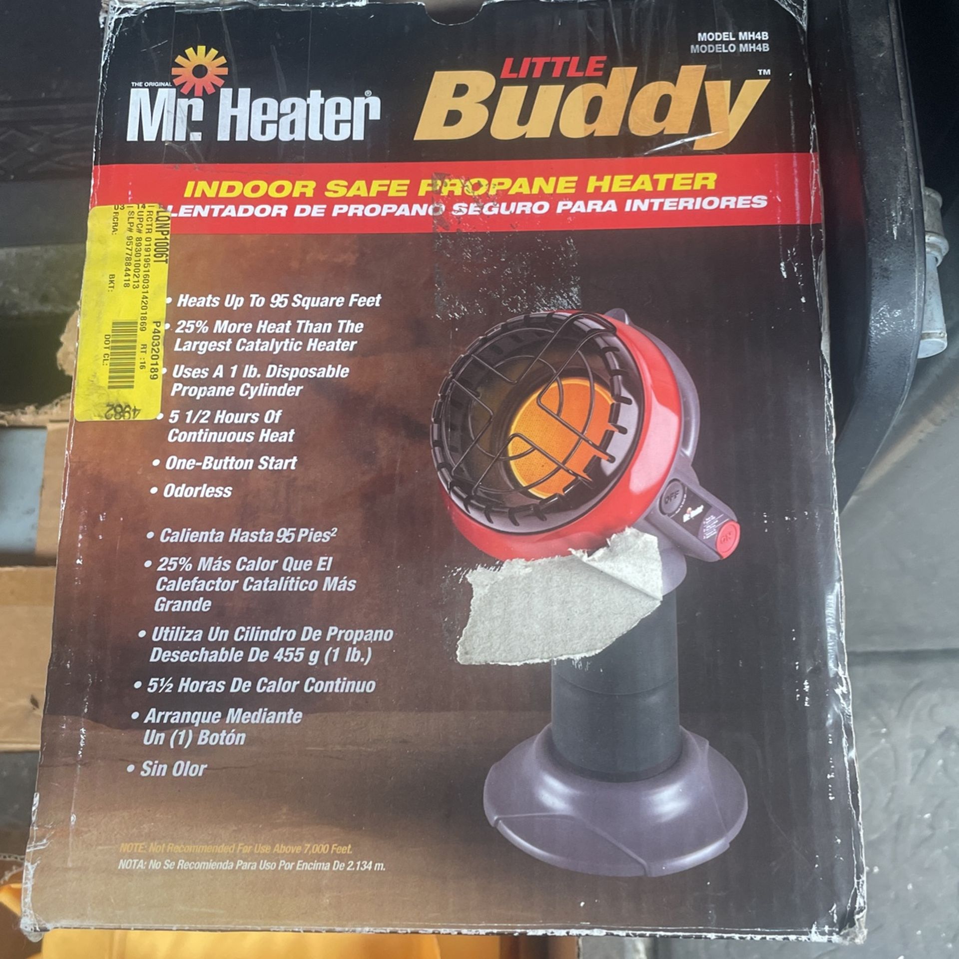 Heater Little Buddy Portable Radiant Propane Heater 3,800 BTU