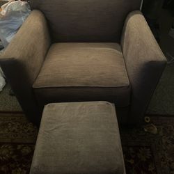 Sofa Chair And  Ottaman with Storage Space 