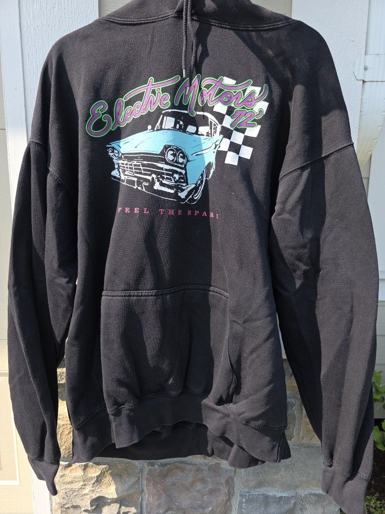 John Galt California Brandy Melville Electric Motors 72' Feel The Spark Hoodie