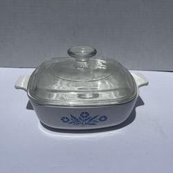 Vintage Corning Ware 1960s Cornflower P-1-B 1 Qt