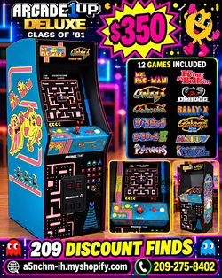 Arcade1Up Ms. Pac-Man Galaga Class of '81 Deluxe Arcade