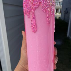 Pink Drink Snowglobe Tumbler 