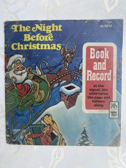 The Night Before Christmas Antique (Book And Record) 