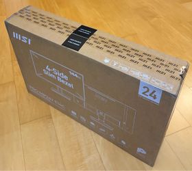 Brand new, sealed, MSI 24” 144Hz, 1ms slim bezel Monitor with built-in speaker