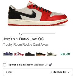 Nike Air Jordan 1 Retro OG Trophy Room Size 13