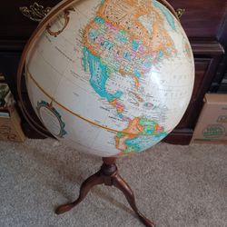 16" Diamater Floor World Globe 