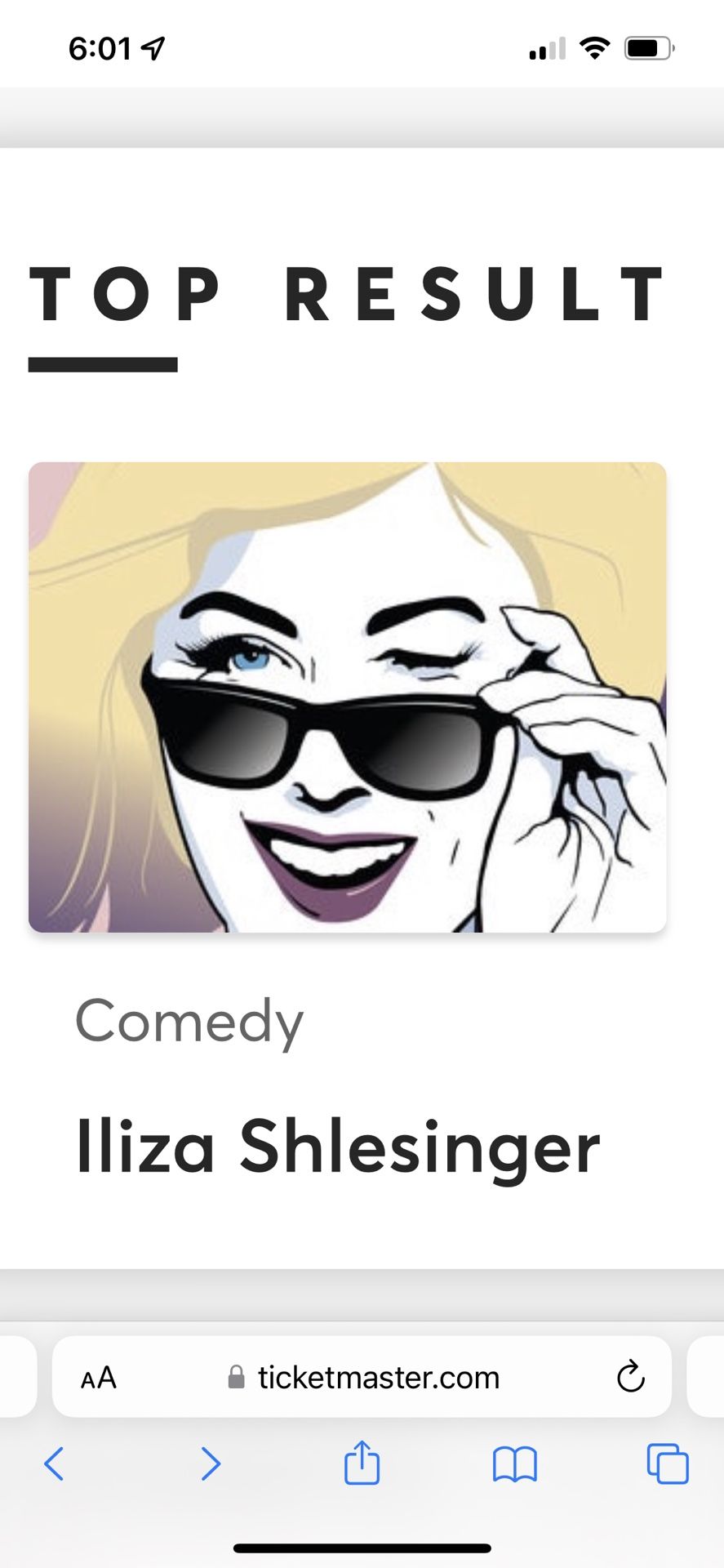 TWO seats - Iliza Comedy Show-Palace Theater OCT 7th $50 Each
