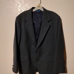 Pendleton Wool Sport Coat Jacket Mens 44 Blue Vintage USA 