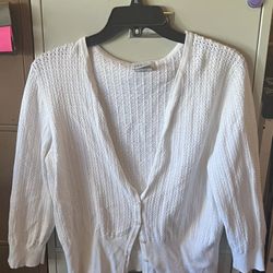 White Cardigan Women’s XL