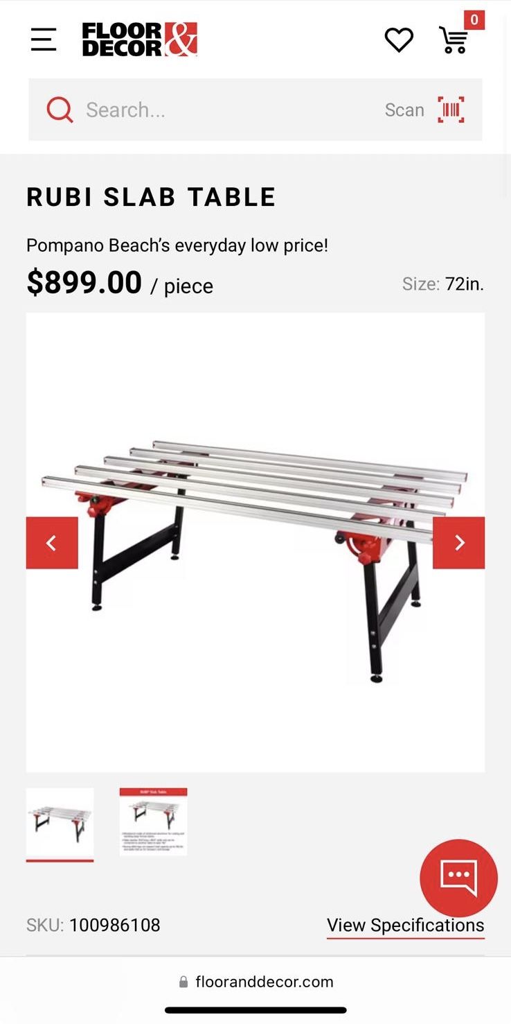 Rubi Porcelain Slab Table