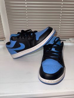 Air Jordan 1 Low Black University Blue UNC Size 9.5